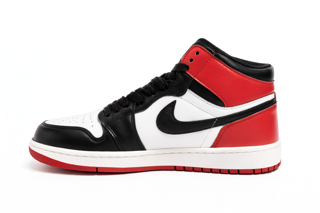 کفش ورزشی نایک ایر جردن ۱ مدل Black Toe (مشکی، سفید و قرمز)
