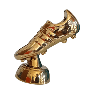 تندیس کفش طلا Golden Boot – مدل کلکسیونی  دکور و هدیه ورزشی 20.5 سانتی  کد 47