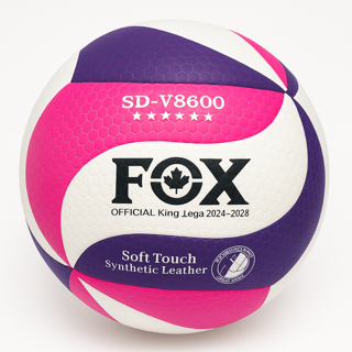 توپ والیبال مدل FOX – طرح رنگی فانتزی