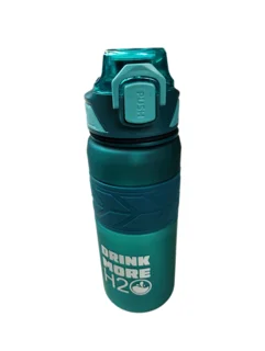 قمقمه ورزشی مدل DRINK MORE H2O رنگ سفید مات با درب قفل‌دار ضد نشت