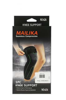 زانوبند فشاری بدون درز MAILIKA مدل 626 – افزایش عملکرد و استقامت عضلات کد 3208ن