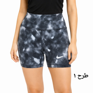 شلوارک ورزشی نایک زنانه طرح کهکشانی – جذب، سبک و مناسب تمرین