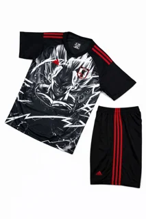 کیت فانتزی مشکی Adidas طرح انیمه اورجینال| لباس خاص فوتبالی