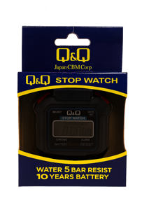 کرنومتر دیجیتال Q&Q مدل ضد آب با باتری ۱۰ ساله