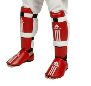 روپایی و ساق‌پای تکواندو آدیداس مدل حرفه‌ای – قرمز